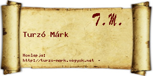 Turzó Márk névjegykártya